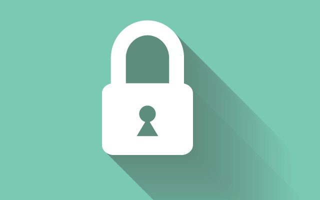 Κλειδαριά σε πράσινο φόντο - ασφάλεια