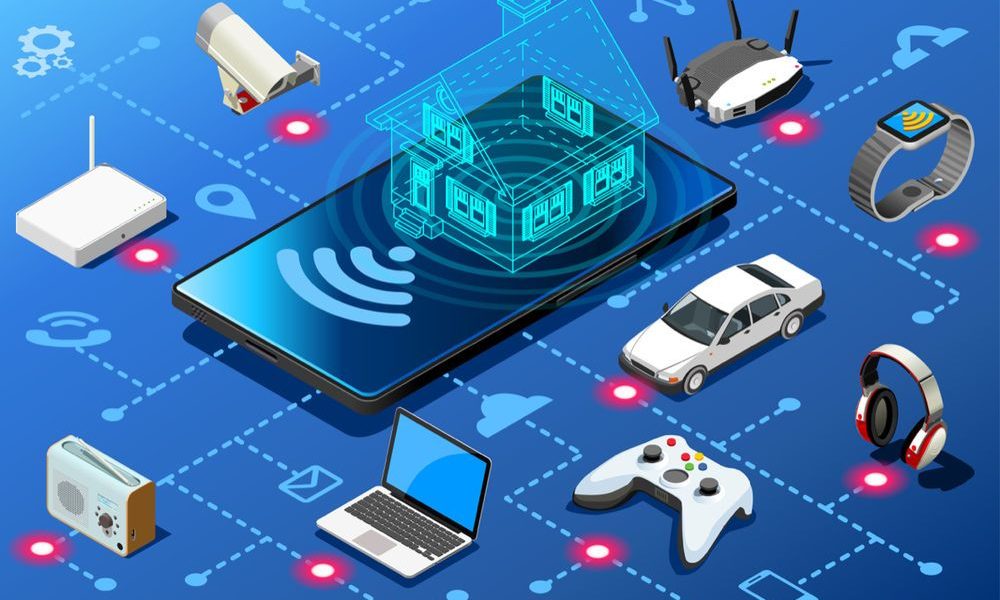 μια εικόνα που δείχνει ένα φανταστικό iot