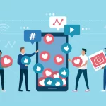 Κινητό που διαχέει καρδούλες και likes. Viral