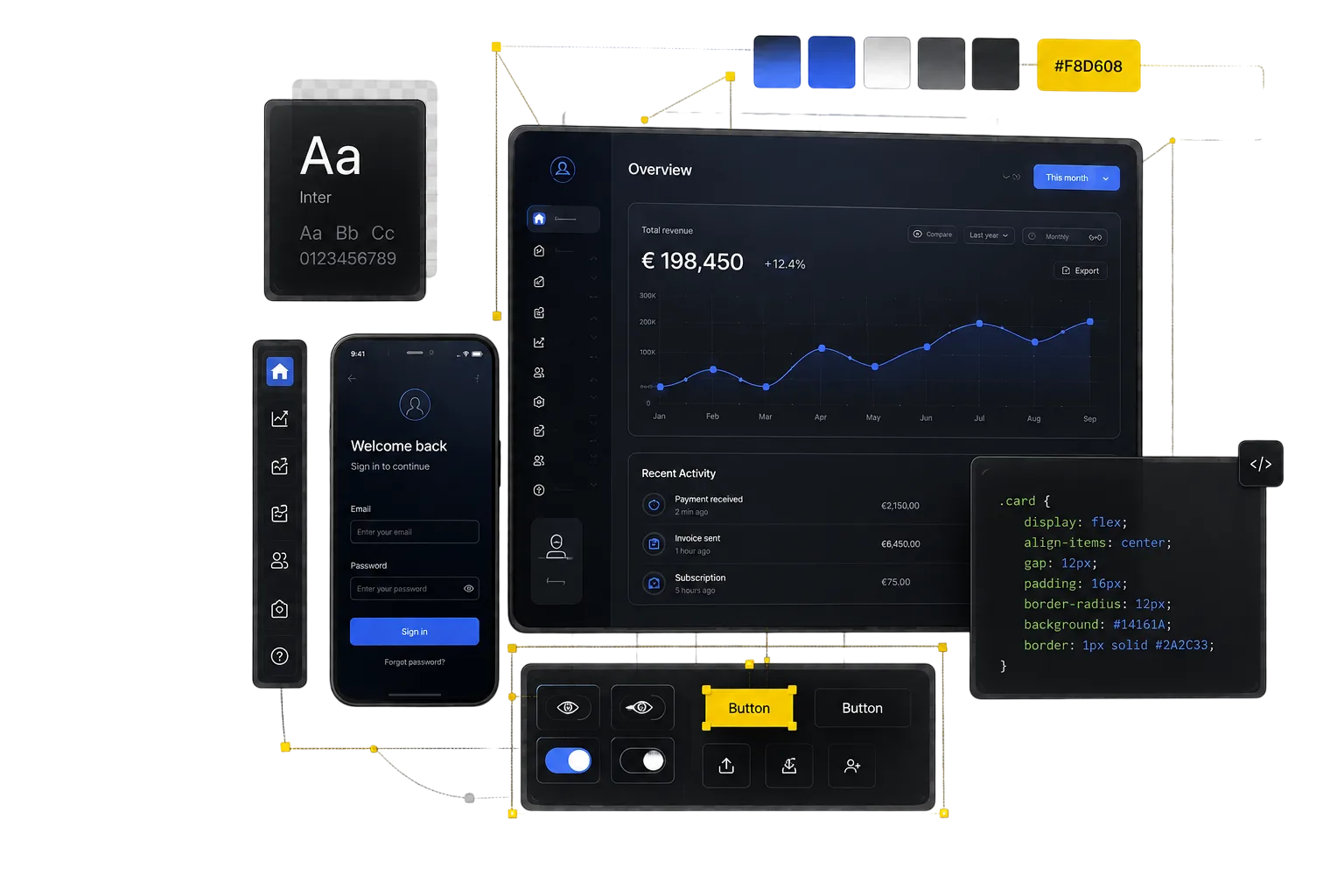 Digital Product Design, UI/UX και design systems για ψηφιακές εφαρμογές